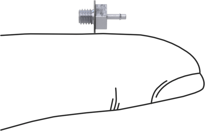 Pirinç Düşük Basınçlı Dikenli Boru Bağlantısı, Nikel Kaplı, Adaptör, 1 mm Boru İç Çapı x M3 Erkek Dişli için
