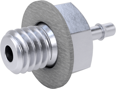 Pirinç Düşük Basınçlı Dikenli Boru Bağlantısı, Nikel Kaplı, Adaptör, 1 mm Boru İç Çapı x M3 Erkek Dişli için