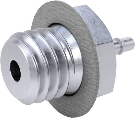 Pirinç Düşük Basınçlı Dikenli Boru Bağlantısı, Nikel Kaplı, Adaptör, 1 mm Boru İç Çapı x M5 Erkek Dişli için