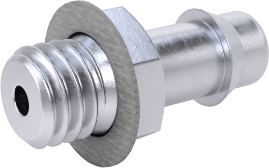 Pirinç Düşük Basınçlı Dikenli Boru Bağlantısı, Nikel Kaplı, Adaptör, 4 mm Boru İç Çapı x M5 Erkek Dişli için
