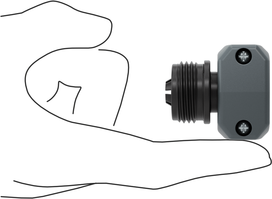 Dikenli Bahçe Hortumu Takılabilir Bağlantı Parçası, 5/8“- 3/4” Hortum İç Çapı x 3/4 GHT Erkek için Naylon Adaptör