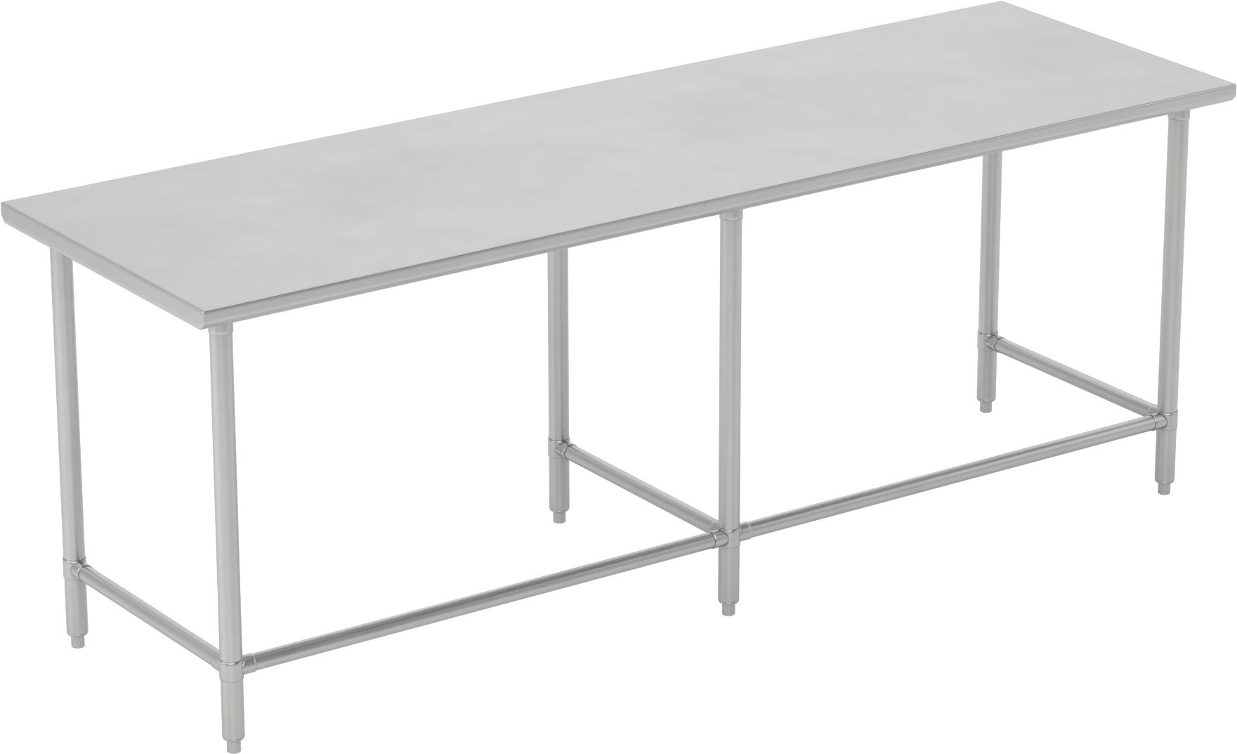Paslanmaz Çelik Masa, Sabit, 36" Yükseklik, 96“ Genişlik x 30” Derinlik