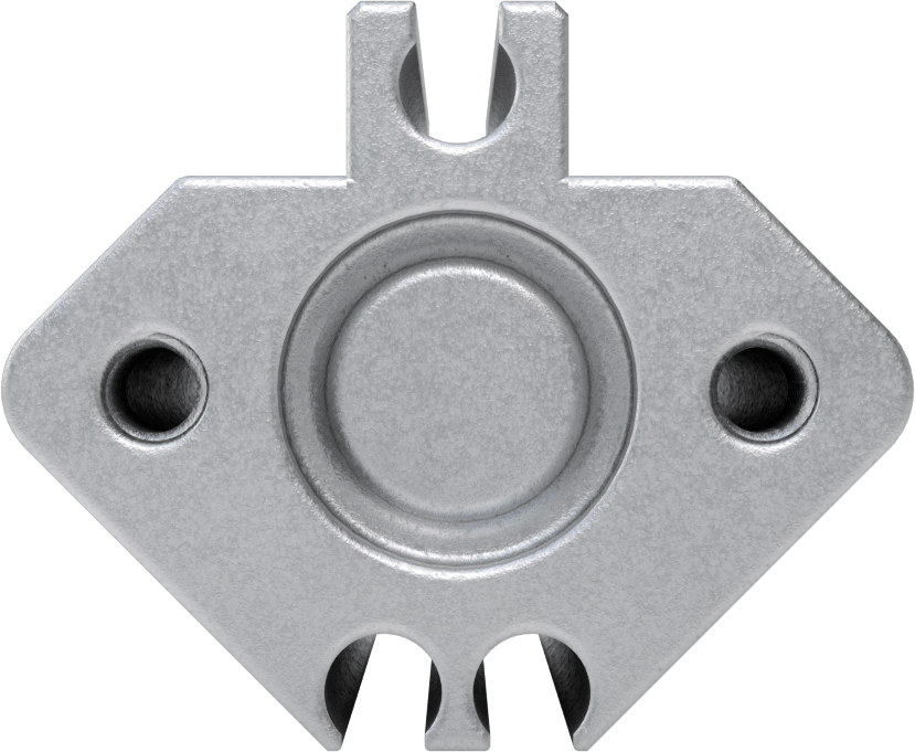 Esnek Montajlı Hava Silindiri, Çift Etkili, 1/2" Delik, 0,98" Genişlik, 1-1/8" Strok Uzunluğu