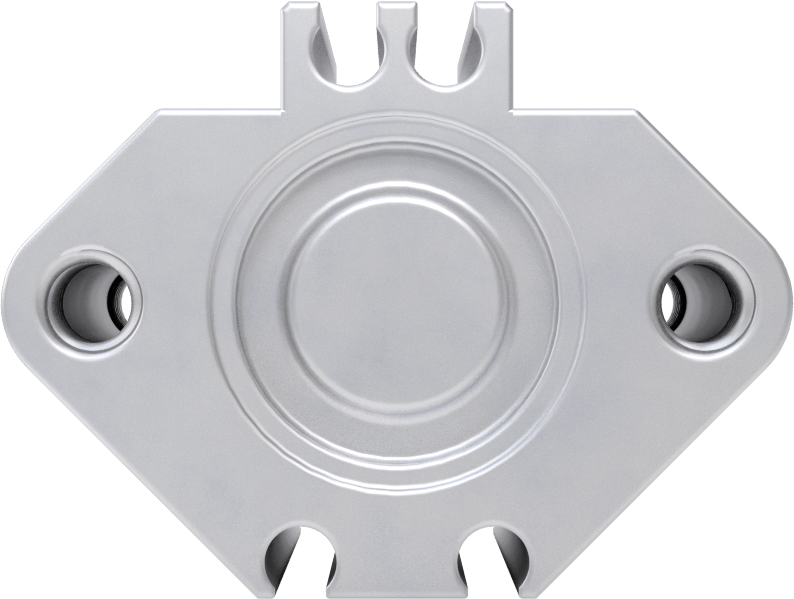 Esnek Montajlı Hava Silindiri, Çift Etkili, 3/4" Delik Boyutu, 1,42 inç Genişlik, 1/2" Strok Uzunluğu