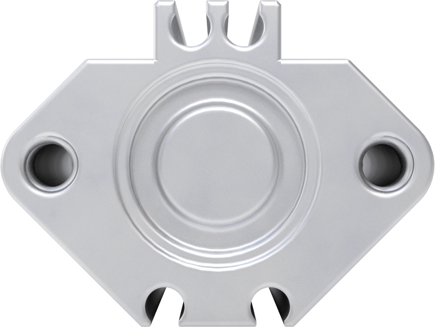 Esnek Montajlı Hava Silindiri, Çift Etkili, 3/4" Delik Boyutu, 1,42 inç Genişlik, 1-1/4" Strok Uzunluğu