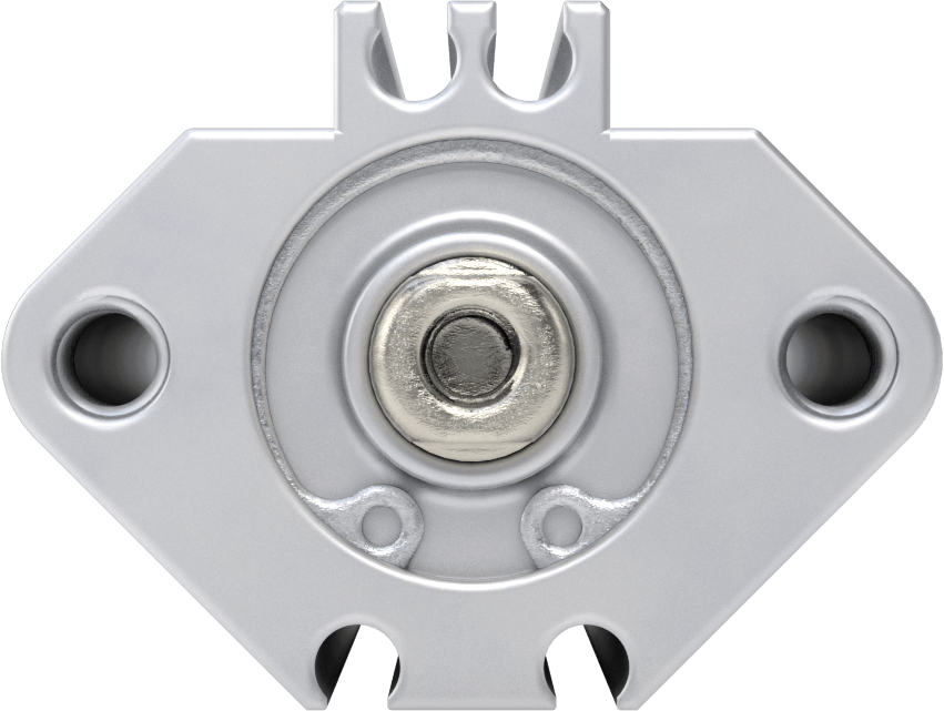 Esnek Montajlı Hava Silindiri, Çift Etkili, 3/4" Delik Boyutu, 1,42 inç Genişlik, 1-1/2" Strok Uzunluğu