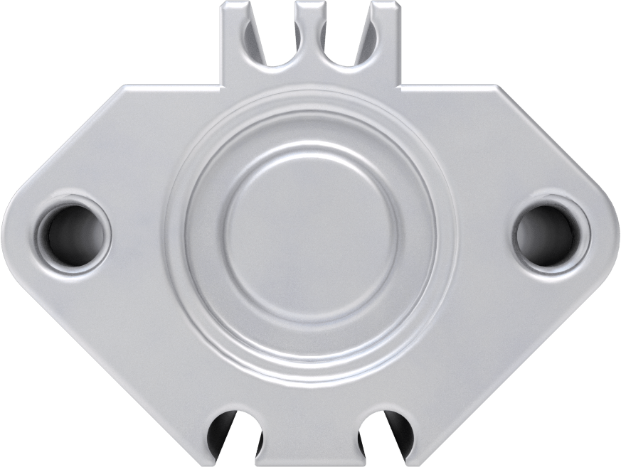 Esnek Montajlı Hava Silindiri, Çift Etkili, 3/4" Delik Boyutu, 1,42 inç Genişlik, 1-1/2" Strok Uzunluğu
