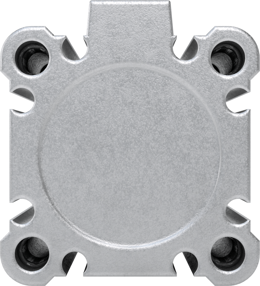 Esnek Montajlı Hava Silindiri, Çift Etkili, 1-1/4" Delik, 1,77 inç Genişlik, 1-1/16" Strok