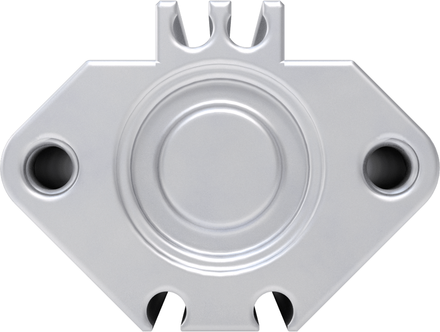 Esnek Montajlı Hava Silindiri, Çift Etkili, 3/4" Delik Boyutu, 1,42 inç Genişlik, 2" Strok Uzunluğu