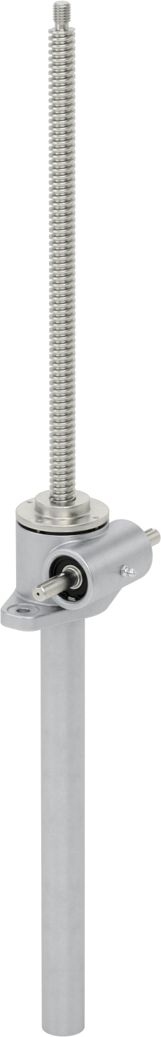 Acme Vidalı Kriko, Dik, 2000 lbs. Kapasite, 14 inç Hareket Uzunluğu