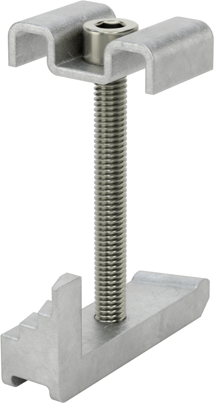 Metal Çubuk Izgara Klipsi, Galvanizli Çelik, 2“ ila 3” Yatak Çubuğu Yüksekliği için