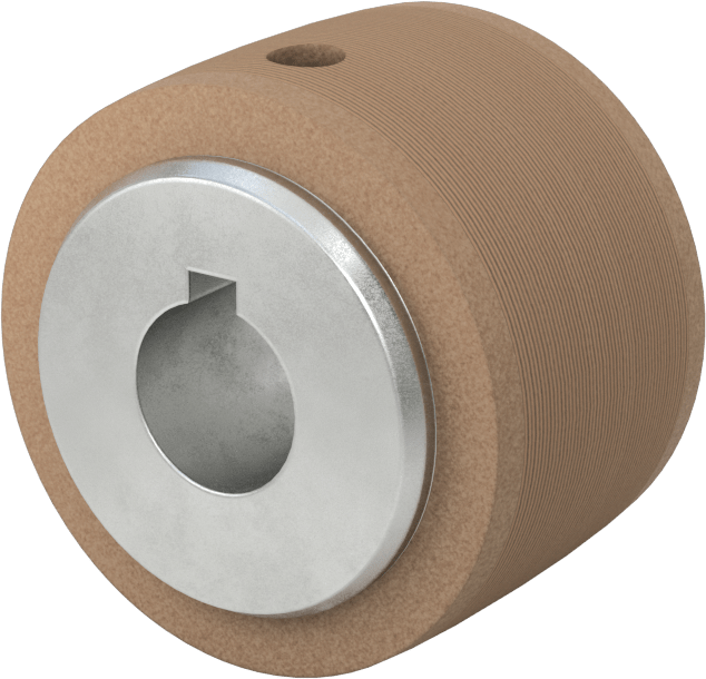 Pulley, for 1" Wide Flat Belt, 2" OD, for 5/8" Shaft Diameter
