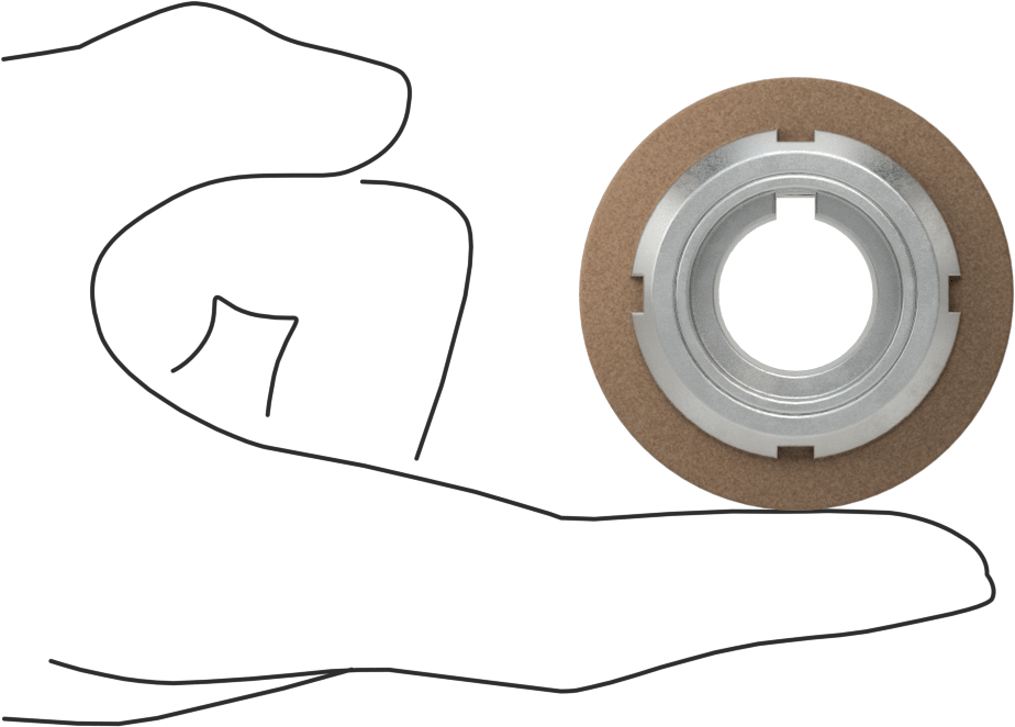 Pulley, for 1" Wide Flat Belt, 2" OD, for 3/4" Shaft Diameter