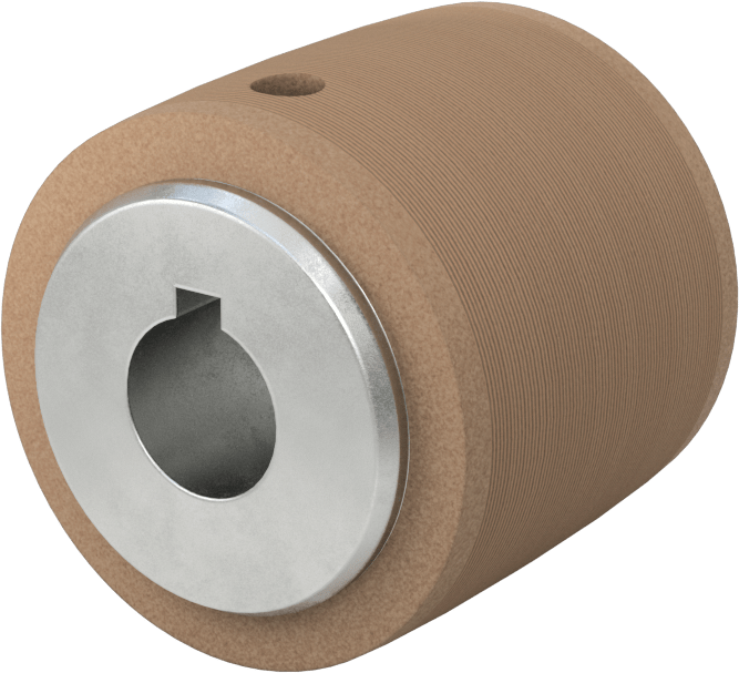 Pulley, for 1.5" Wide Flat Belt, 2" OD, for 5/8" Shaft Diameter