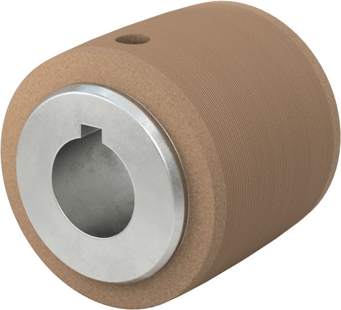 Pulley, for 1.5" Wide Flat Belt, 2" OD, for 3/4" Shaft Diameter