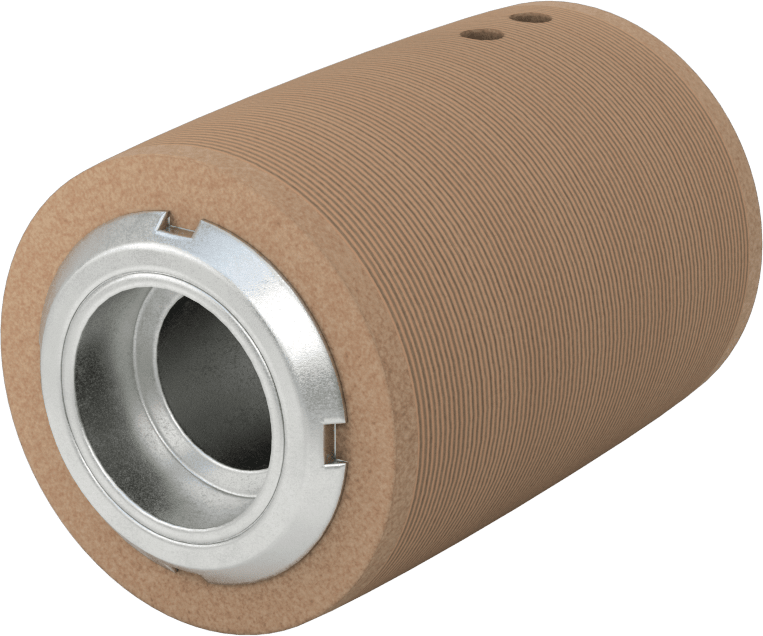 Pulley, for 2.5" Wide Flat Belt, 2" OD, for 3/4" Shaft Diameter