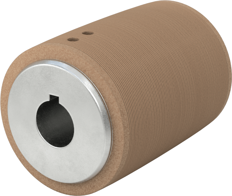 Pulley, for 3" Wide Flat Belt, 2.5" OD, for 3/4" Shaft Diameter