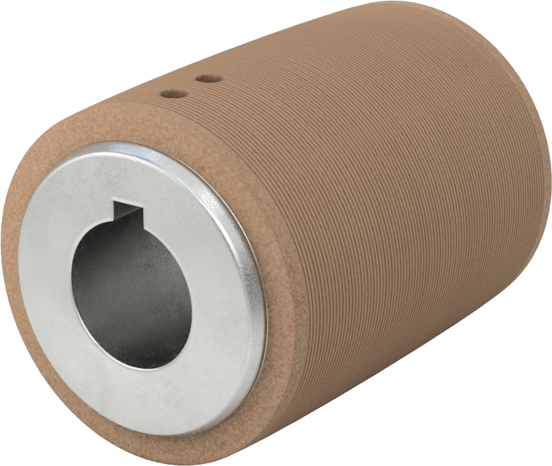 Pulley, for 3" Wide Flat Belt, 2.5" OD, for 1" Shaft Diameter