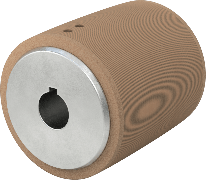 Pulley, for 3" Wide Flat Belt, 3" OD, for 3/4" Shaft Diameter