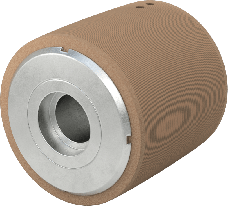 Pulley, for 3" Wide Flat Belt, 3.5" OD, for 1" Shaft Diameter