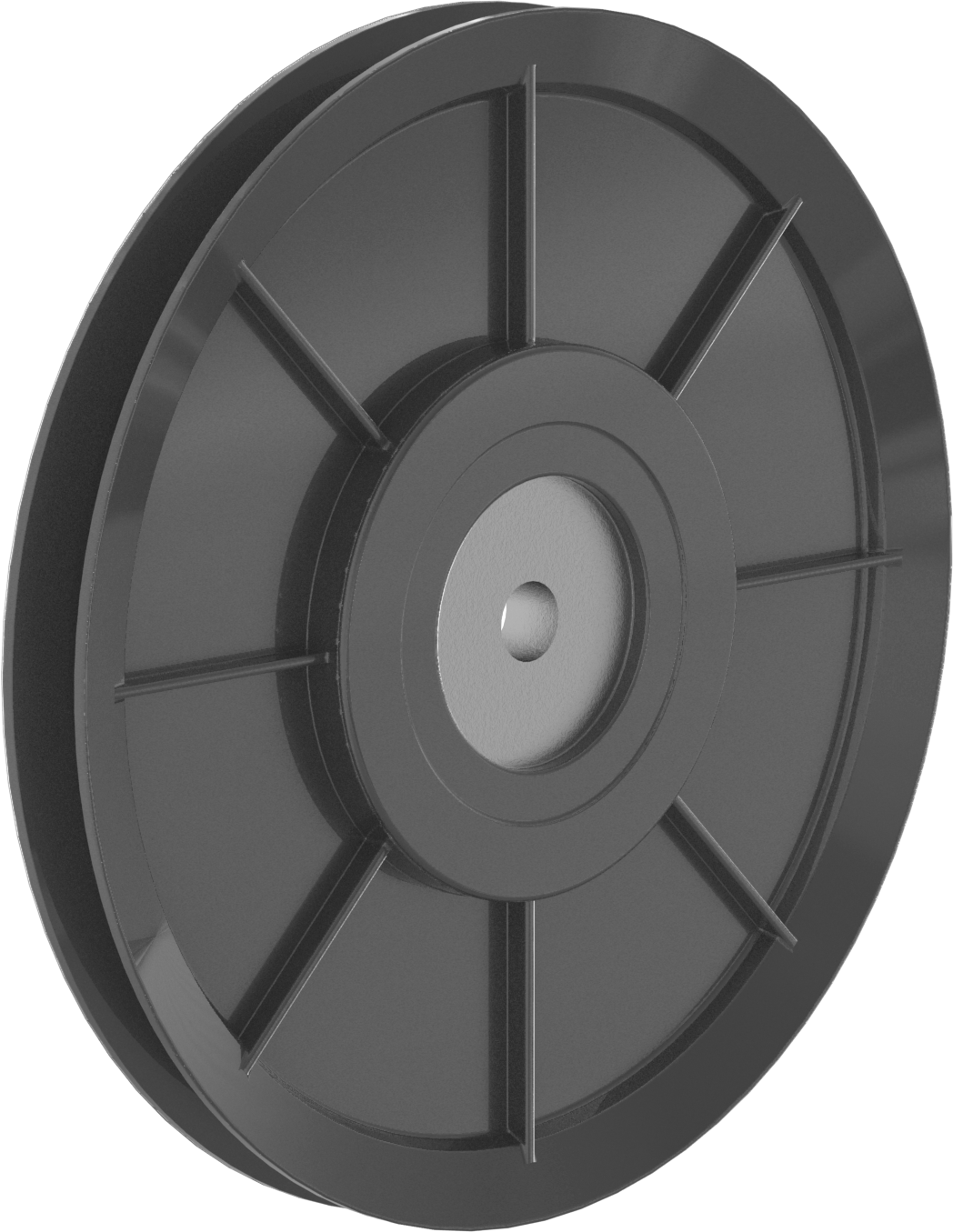 Idler Pulley, for 4L, A, Ax V-Belts, 7.5" OD, for 1/2" Shaft Diameter