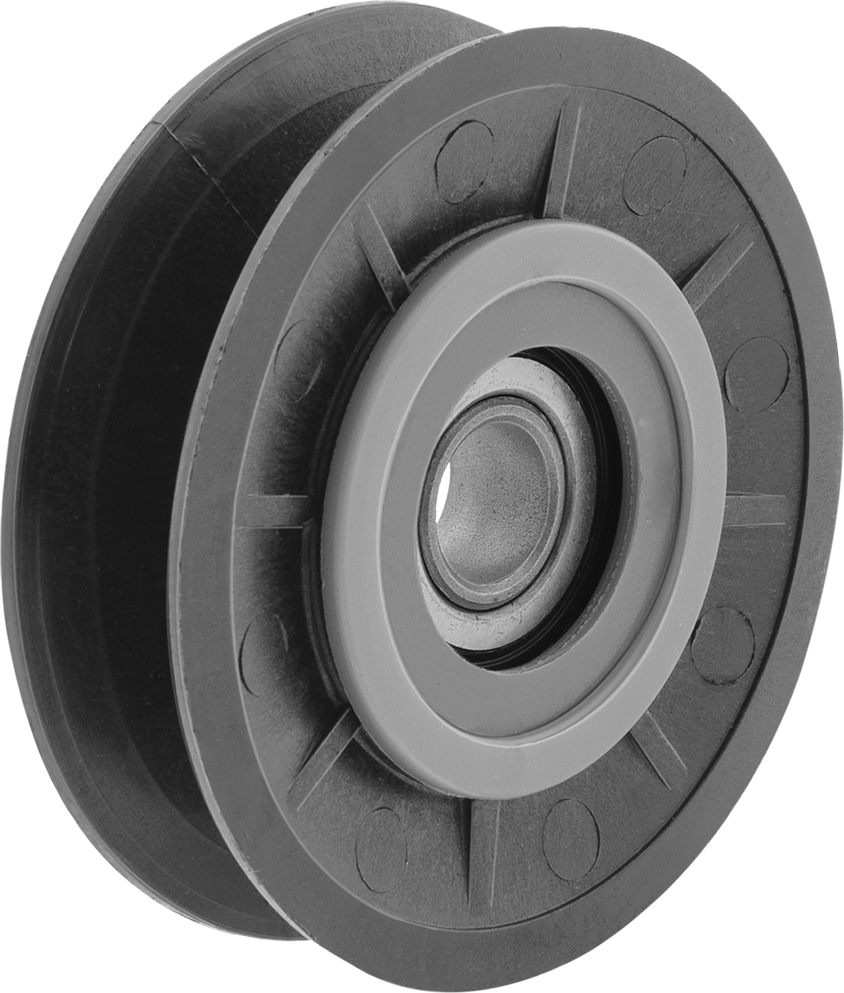 Idler Pulley, for 5L, B, BX V-Belts, 3.1" OD, for 1/2" Shaft Diameter