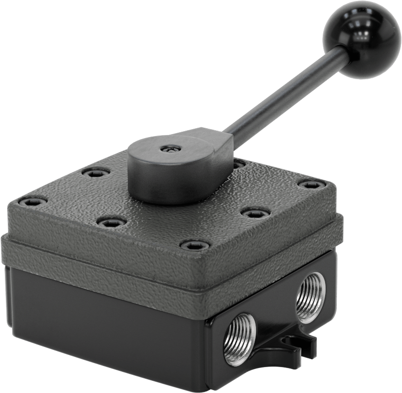 İki Eylemli Hava Yön Kontrol Valfi, Tam Kapatmalı, 1/2 NPT Giriş x Çıkış, 0-250 PSI