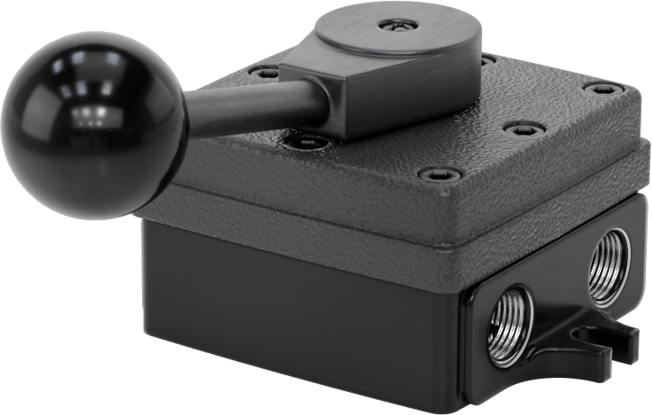 İki Eylemli Hava Yön Kontrol Valfi, Tam Kapatmalı, 3/8 NPT Giriş x Çıkış, 0-150 PSI