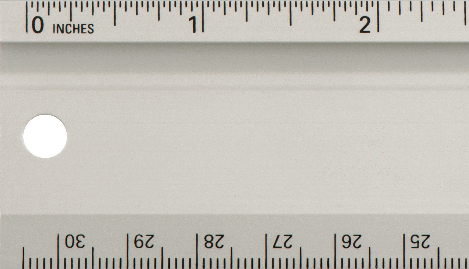 Kesim Cetveli, İnç - Soldan Sağa Okuma, 12" Uzunluk