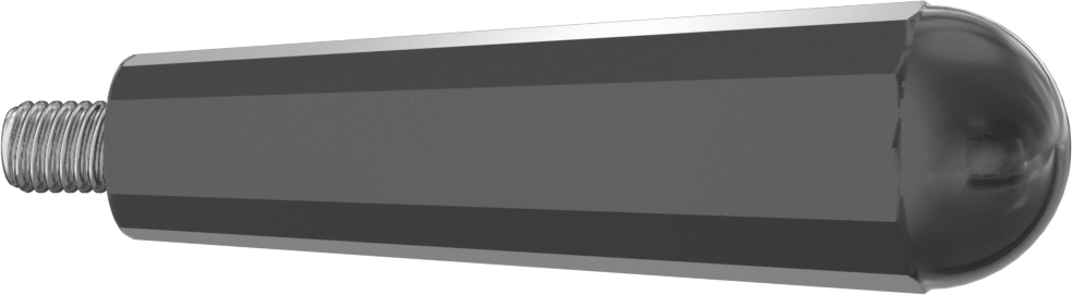 Plastik Konik Sap, 3/8“-16 Dişli 1/2” Uzunlukta Saplamalı