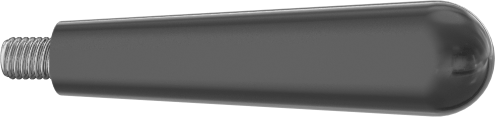 Plastik Konik Sap, Pürüzsüz, 3/8“-16 Dişli 1/2” Uzunlukta Saplamalı
