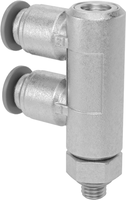Güvenlik Kapatmalı Hava Yön Kontrol Vanası, 2 Port, 4 mm Boru Dış Çapı x M5 Diş