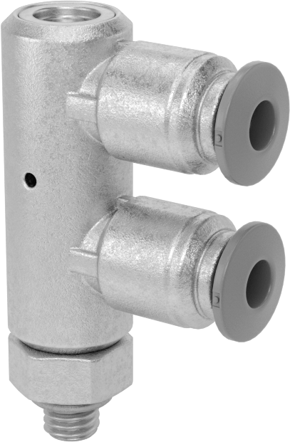 Güvenlik Kapatmalı Hava Yön Kontrol Vanası, 2 Port, 4 mm Boru Dış Çapı x M5 Diş