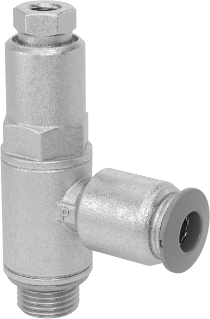 Güvenlik Kapatmalı Hava Yön Kontrol Vanası, 2 Port, 6 mm Boru Dış Çapı x 1/8 BSPP