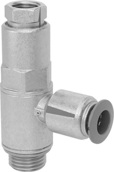 Güvenlik Kapatmalı Hava Yön Kontrol Vanası, 2 Port, 8 mm Boru Dış Çapı x 1/4 BSPP