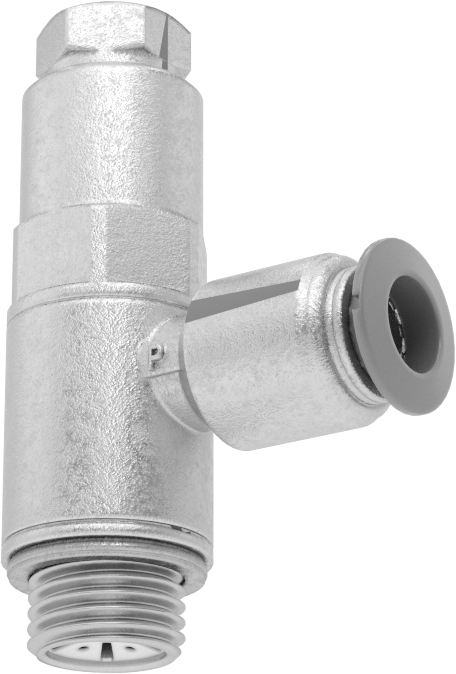 Güvenlik Kapatmalı Hava Yön Kontrol Vanası, 2 Port, 8 mm Boru Dış Çapı x 1/4 BSPP