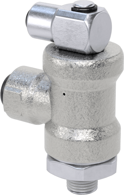 Güvenlik Kapatmalı Hava Yön Kontrol Vanası, Yaylı Geri Dönüş ile, 4-Way, 2 Port, 1/4" Boru Dış Çapı x 1/8 NPT