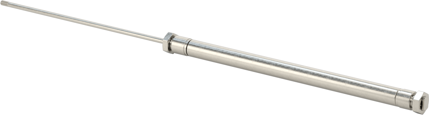 Yıkanabilir Yuvarlak Gövde Hava Silindiri, Evrensel Montaj, 3/4" Delik Boyutu, 10" Strok Uzunluğu