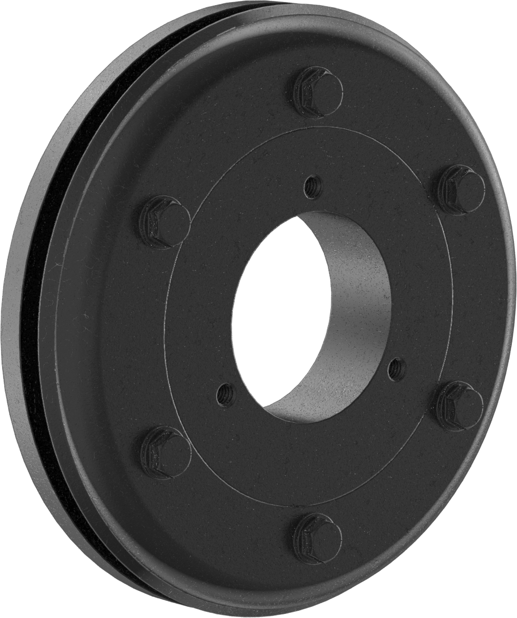 Titreşim Sönümlemeli Esnek Mil Kaplin Göbeği, 4-5/8" Toplam Uzunluk, 8-5/16" OD