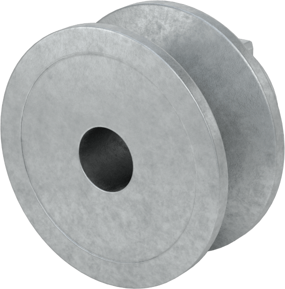 Tahrik Kasnağı, 4 L için, A V-Kayışları, 1.5" OD, 3/8" Mil Çapı