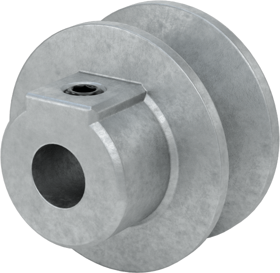Tahrik Kasnağı, 4 L için, A V-Kayışları, 1.5" OD, 3/8" Mil Çapı