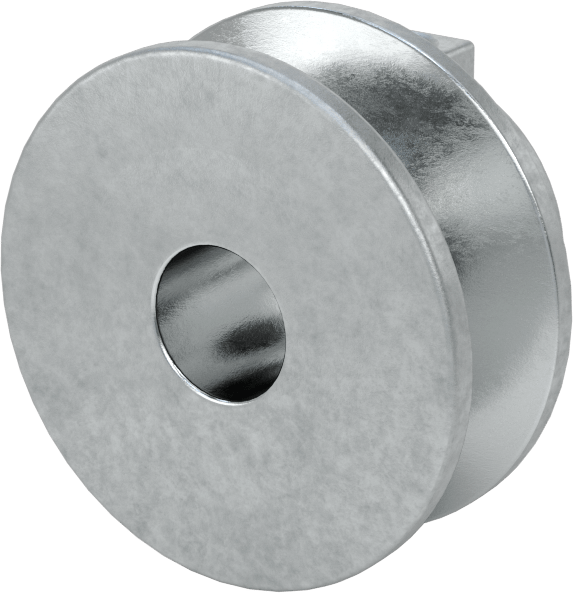 Tahrik Kasnağı, 4 L için, A V-Kayışları, 1.75" OD, 1/2" Mil Çapı için