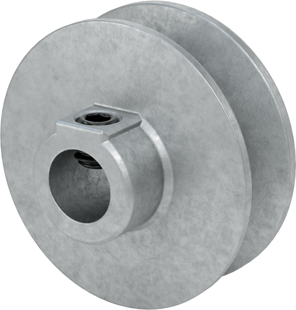 Tahrik Kasnağı, 4 L için, A V-Kayışları, 2" OD, 1/2" Mil Çapı için