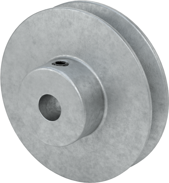 Tahrik Kasnağı, 3L V-Kayışları için, 2.5" OD, 3/8" Mil Çapı