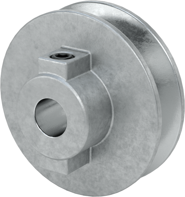 Tahrik Kasnağı, 4 L için, A V-Kayışları, 2.5" OD, 1/2" Mil Çapı için