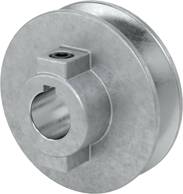 Tahrik Kasnağı, 4 L için, A V-Kayışları, 2.5" OD, 5/8" Mil Çapı için