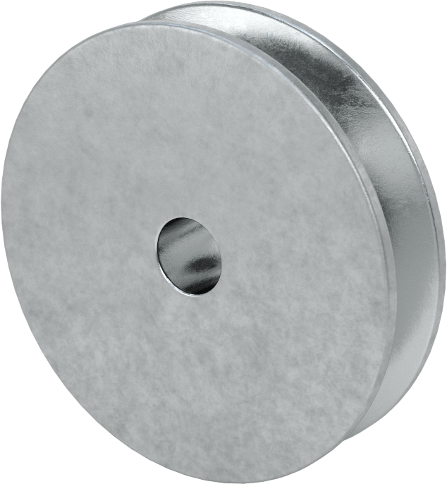 Tahrik Kasnağı, 4 L için, A V-Kayışları, 3" OD, 1/2" Mil Çapı için