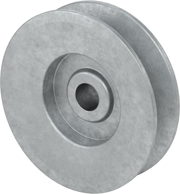 Tahrik Kasnağı, 3L V-Kayışları için, 2" OD, 5/16" Mil Çapı için