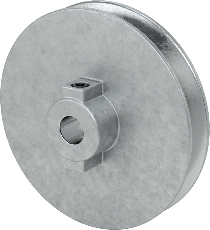 Tahrik Kasnağı, 4 L için, A V-Kayışları, 4" OD, 1/2" Mil Çapı için