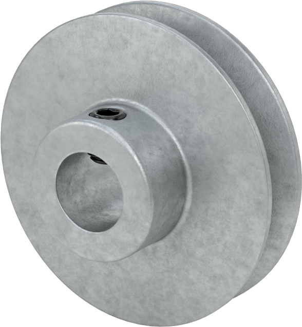 Tahrik Kasnağı, 3L V-Kayışları için, 2.5" OD, 5/8" Mil Çapı için
